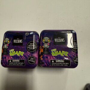 Disney Villains Chibi Snapz Blind Cube - Sealed Mystery Collectible Toy 2PK